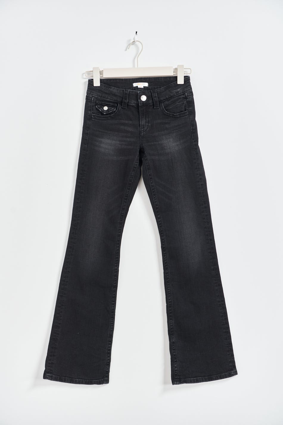 Chunky low flare jeans