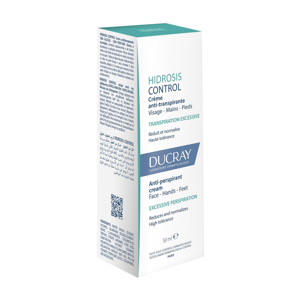 Ducray Hidrosis Control Crème multizone visagemain pieds Crème Anti-Transpiration