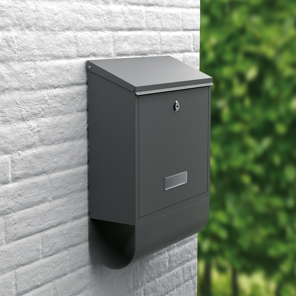 Basi Briefkasten - BK 300M - Stahl matt anthrazit