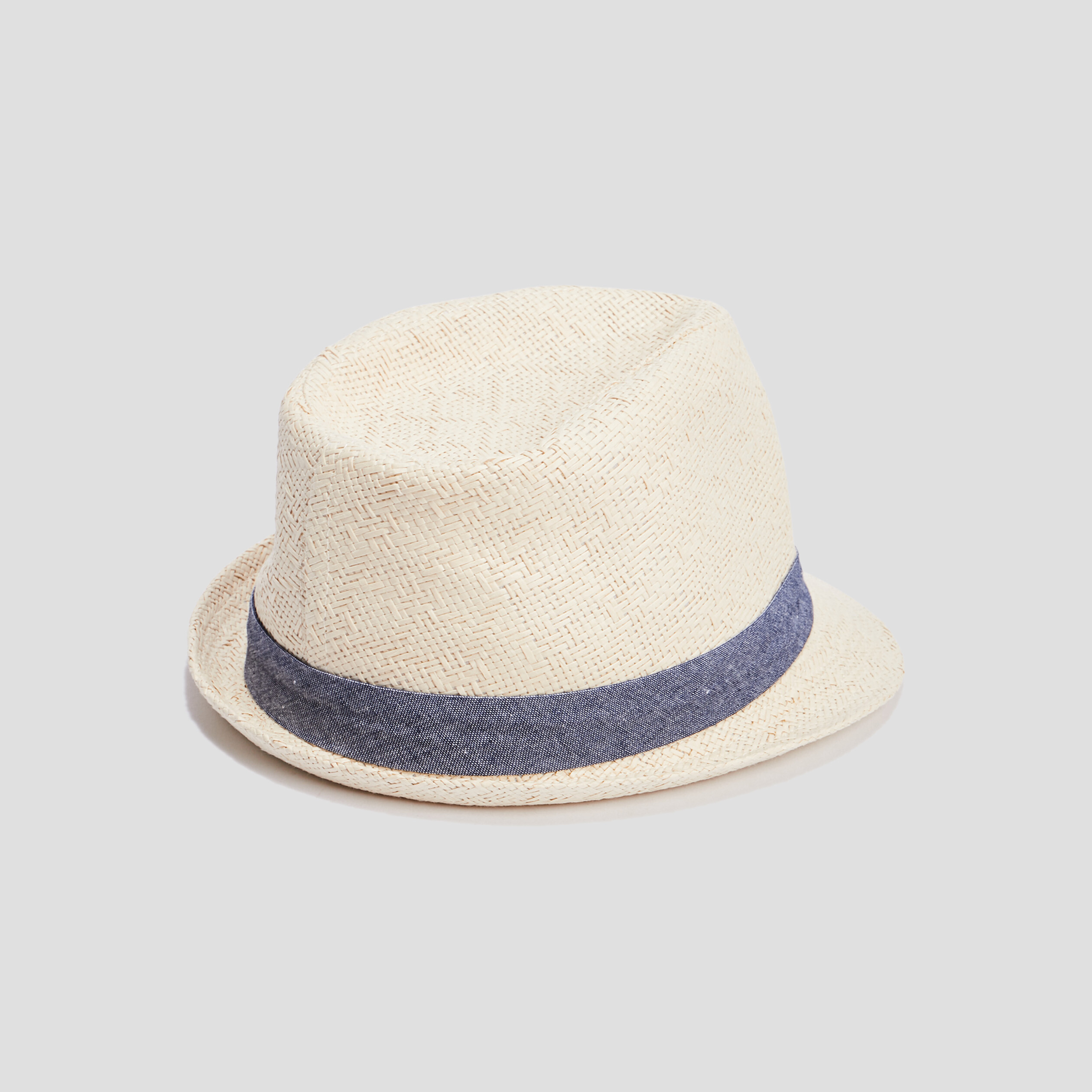 Chapeau trilby avec ruban beige garçon | La Halle