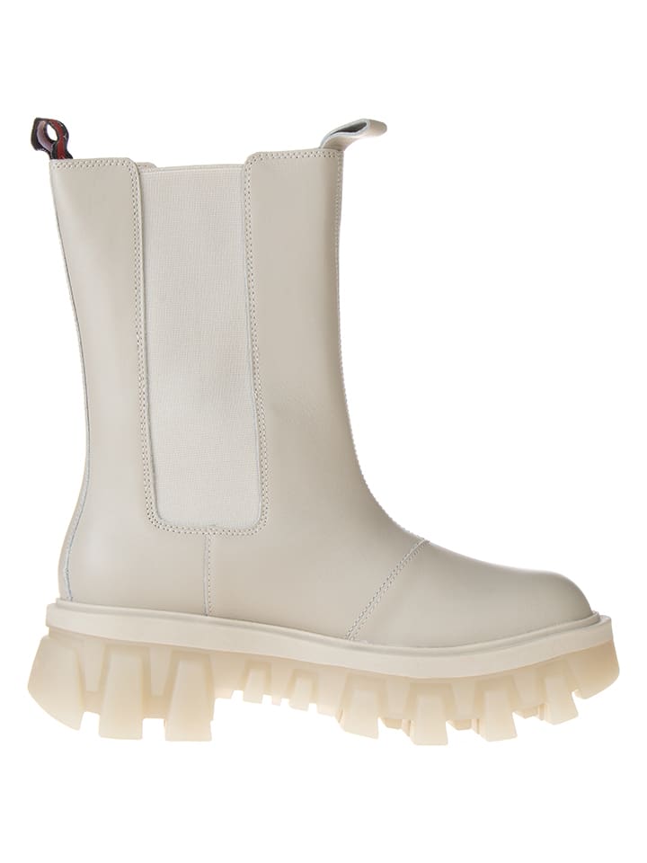 Tommy Hilfiger Shoes Leder-Chelsea-Boots in Beige günstig kaufen