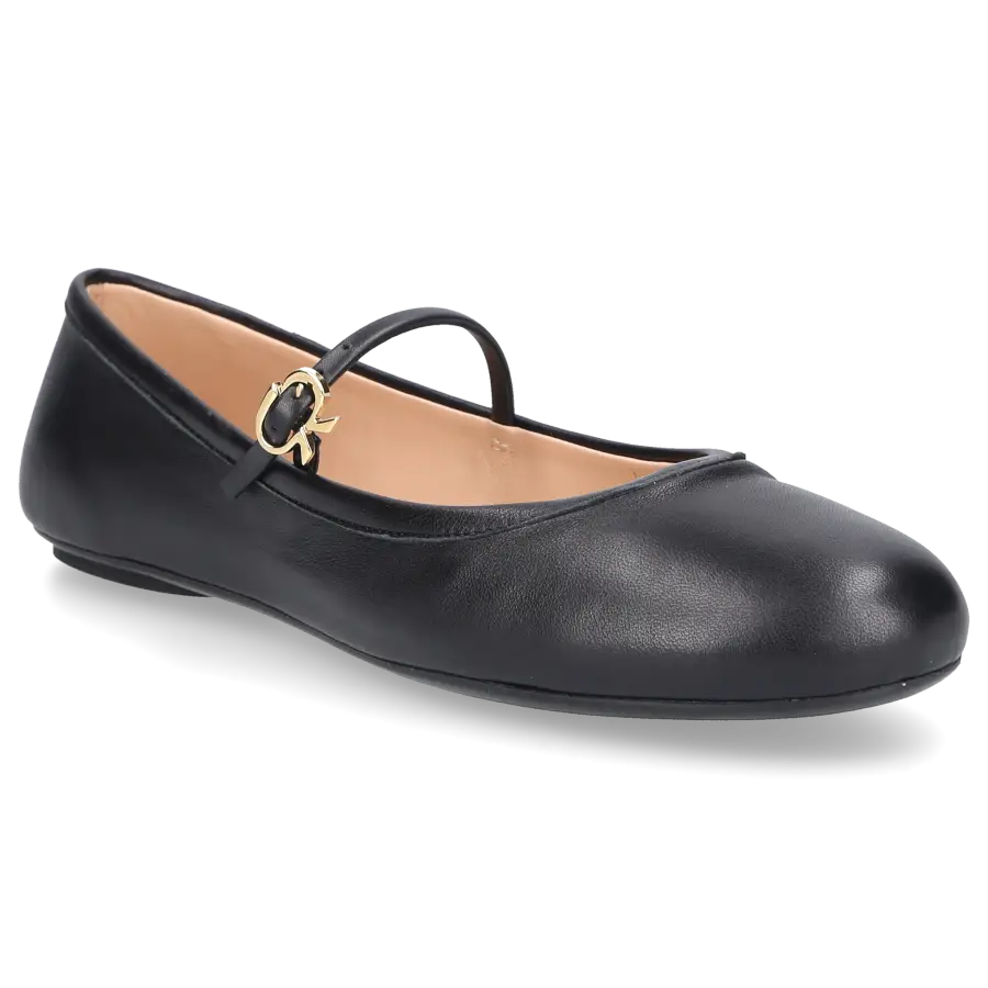 Gianvito Rossi - Riemchenballerinas CARLA Nappaleder - schwarz