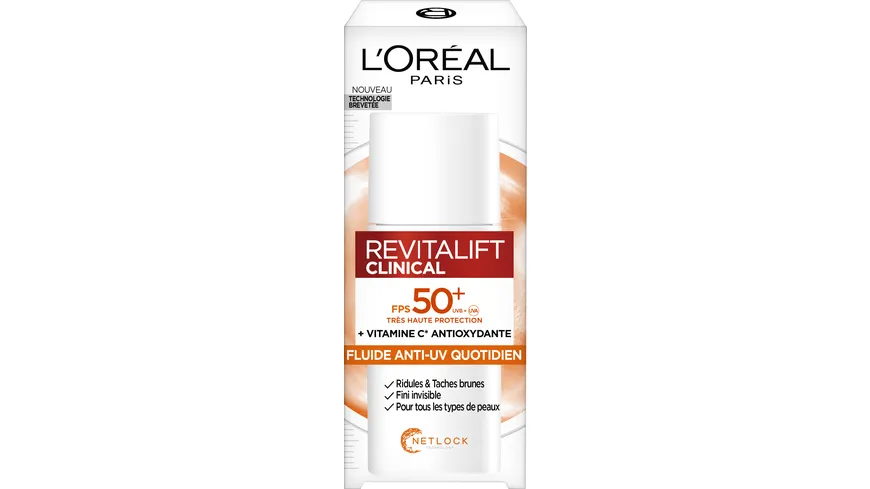 L'Oréal Paris RevitaLift Vitamin C UV-Fluid LSF50+ 50 ml