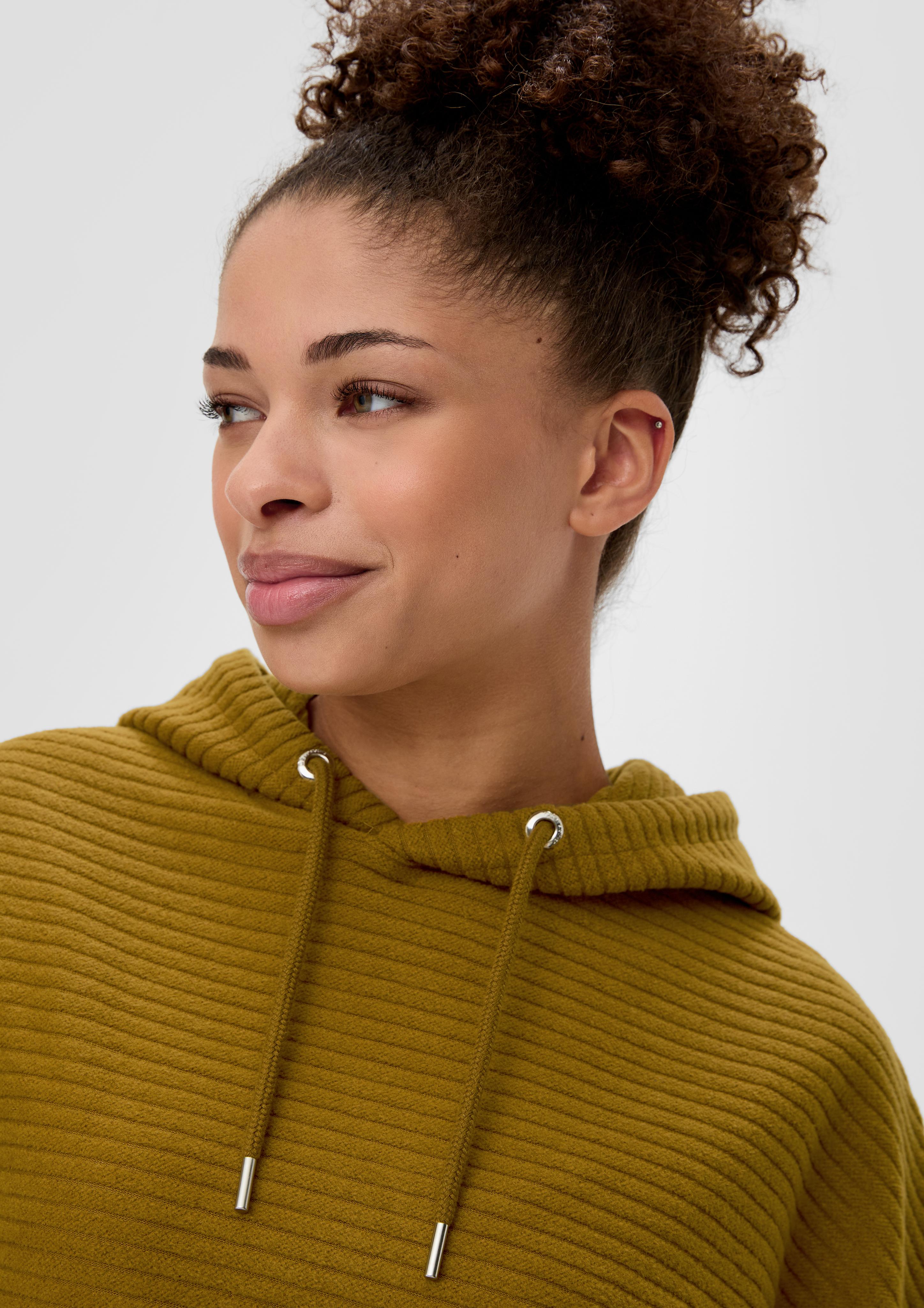 Hoodie mit Rippstruktur  2135490-7709