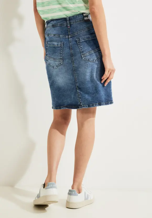 CECIL Blauer Jeansrock