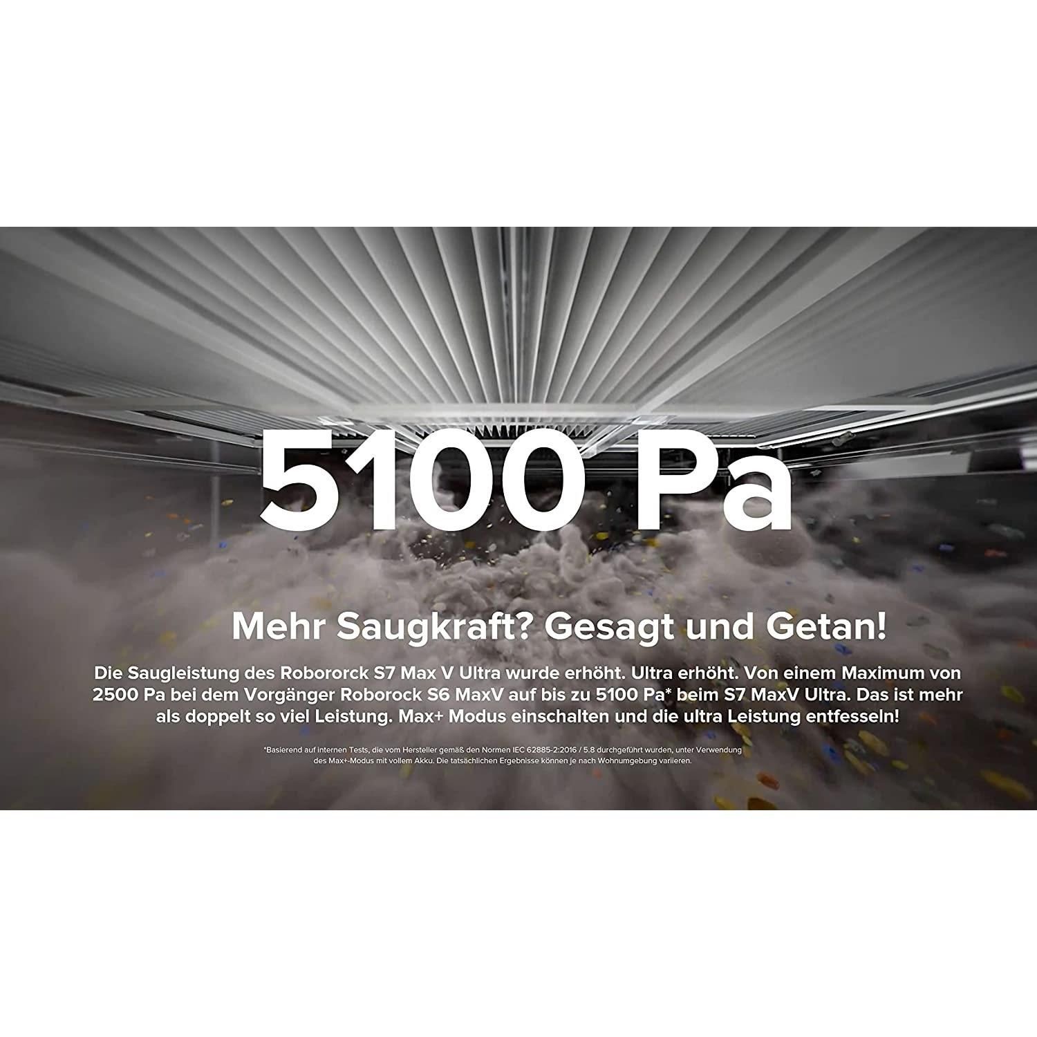 Roborock Akku-Hand-und Stielstaubsauger S7 MaxV Ultra Saug- & Wischroboter mit Absaugstation