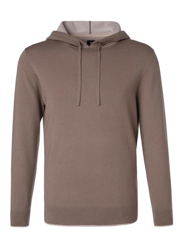 BOGGI MILANO, Kapuzenpullover, Wolle, taupe