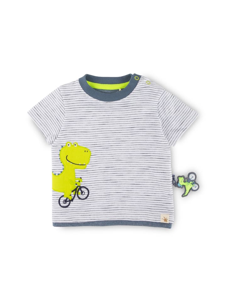 Sigikid T-Shirt Sporty Dino in Weiß/Blau günstig kaufen