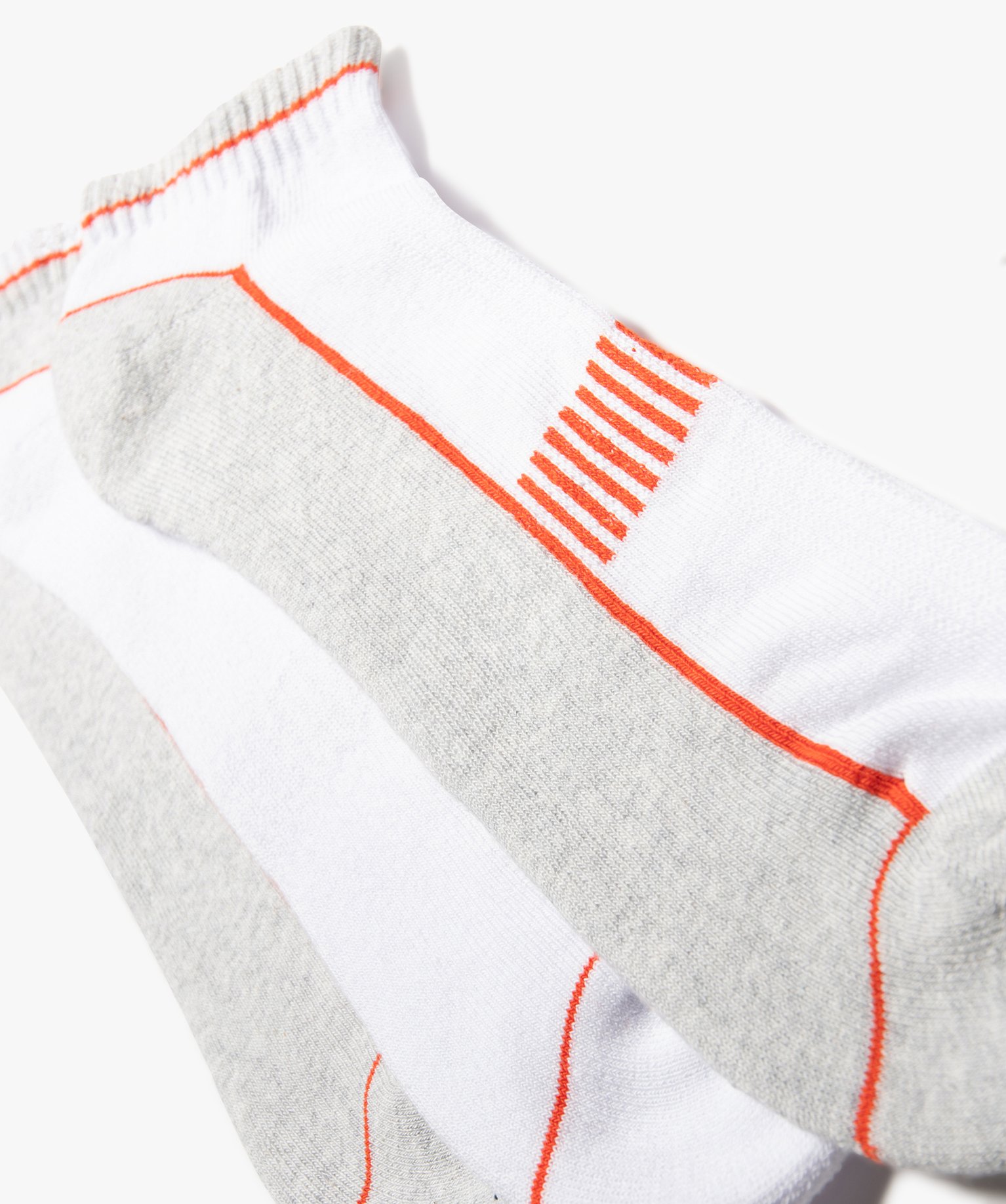 Chaussettes de sport homme ultra courtes en maille bouclette... blanc | GEMO