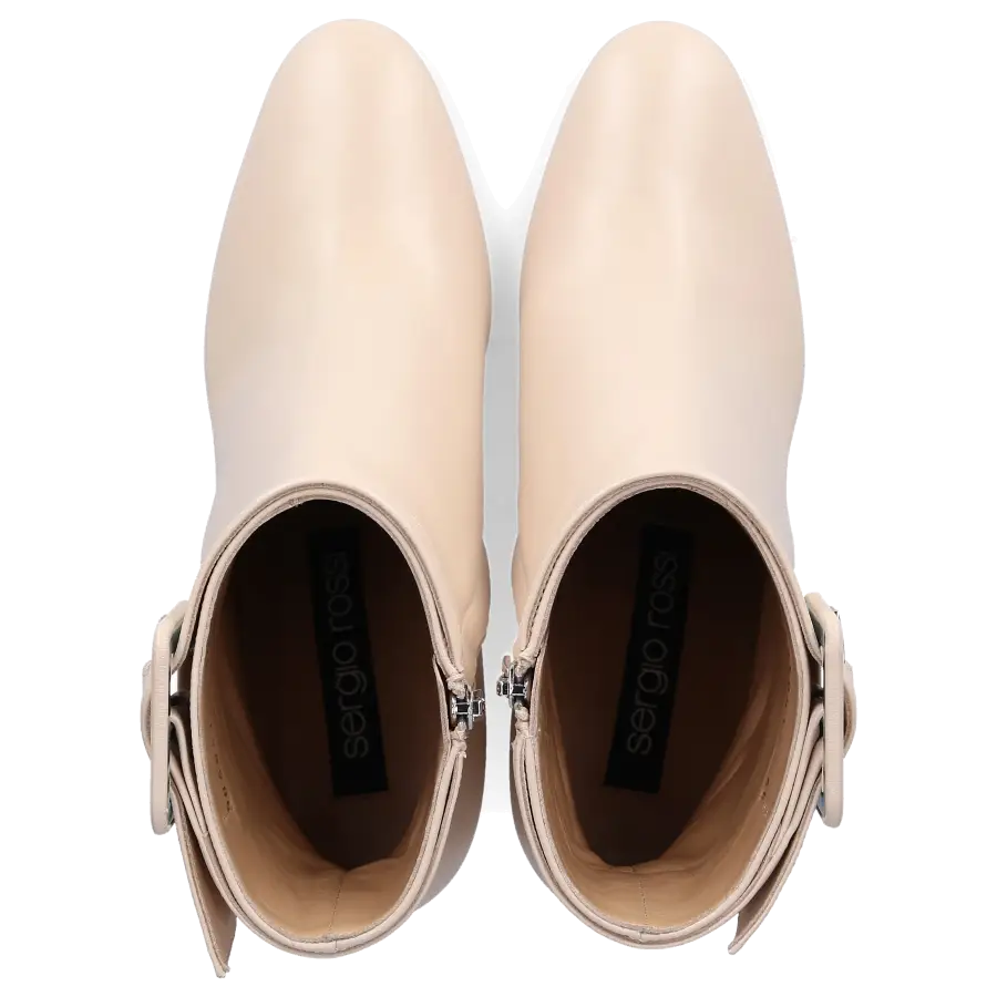 Sergio Rossi - Stiefeletten SR MIA 075 Nappaleder Logo beige - beige