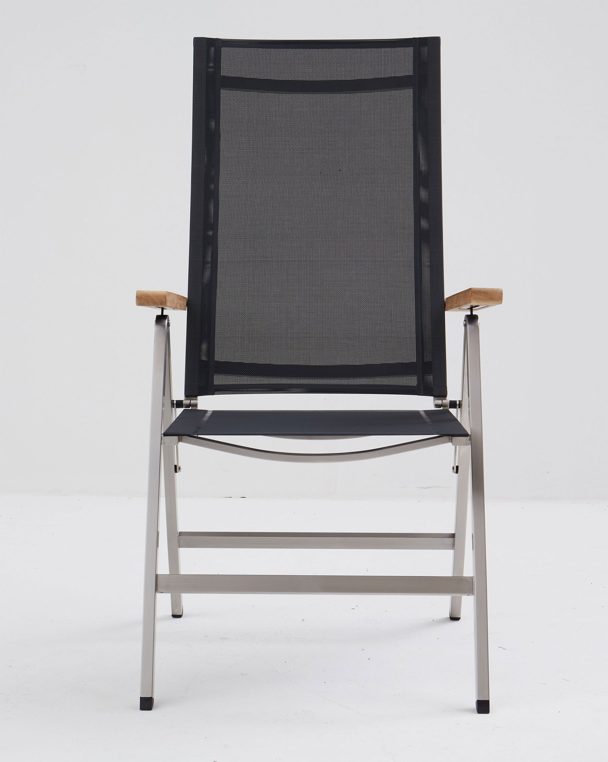 OUTDOORKlappstuhl Edelstahl/Teak