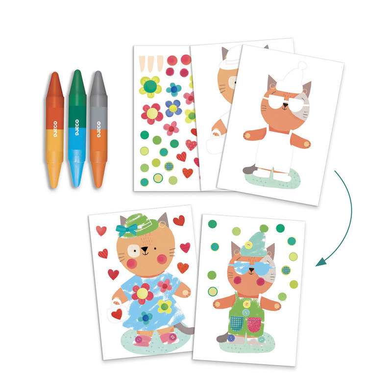 Coffret multi-activités Les animaux et leurs maisons Djeco