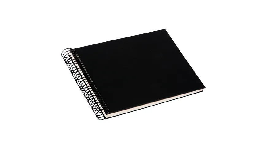 goldbuch Spiralalbum Bella Vista schwarz 24x17 cm mit 40 weiße Seiten