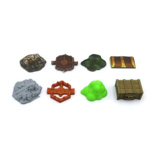 Full Scenery Pack for Jaws of the Lion – Gloomhaven – 114 Pieces