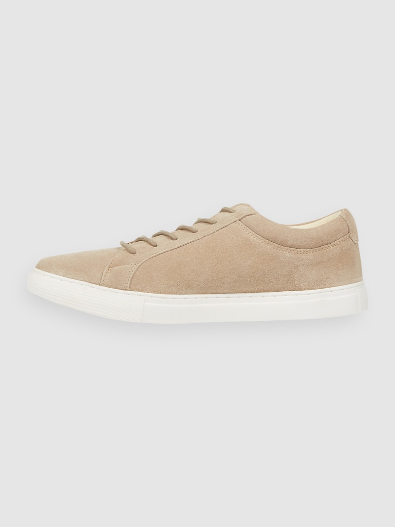Sneaker aus Veloursleder Modell 'Galaxy' in beige