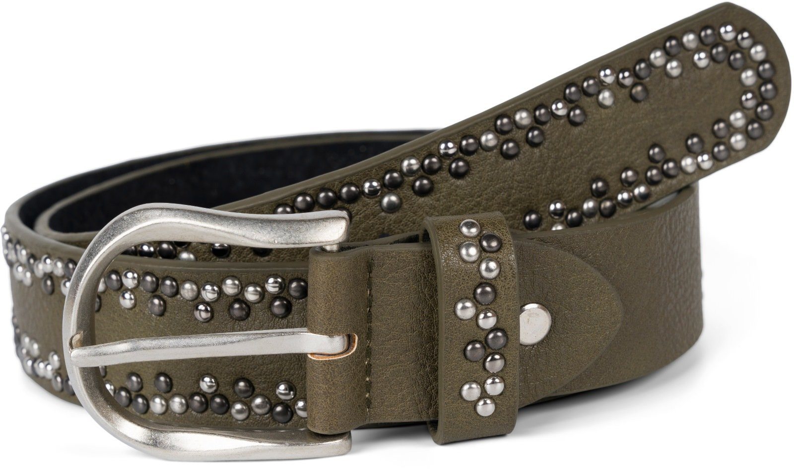 styleBREAKER Nietengürtel Gürtel mit kleinen Nieten