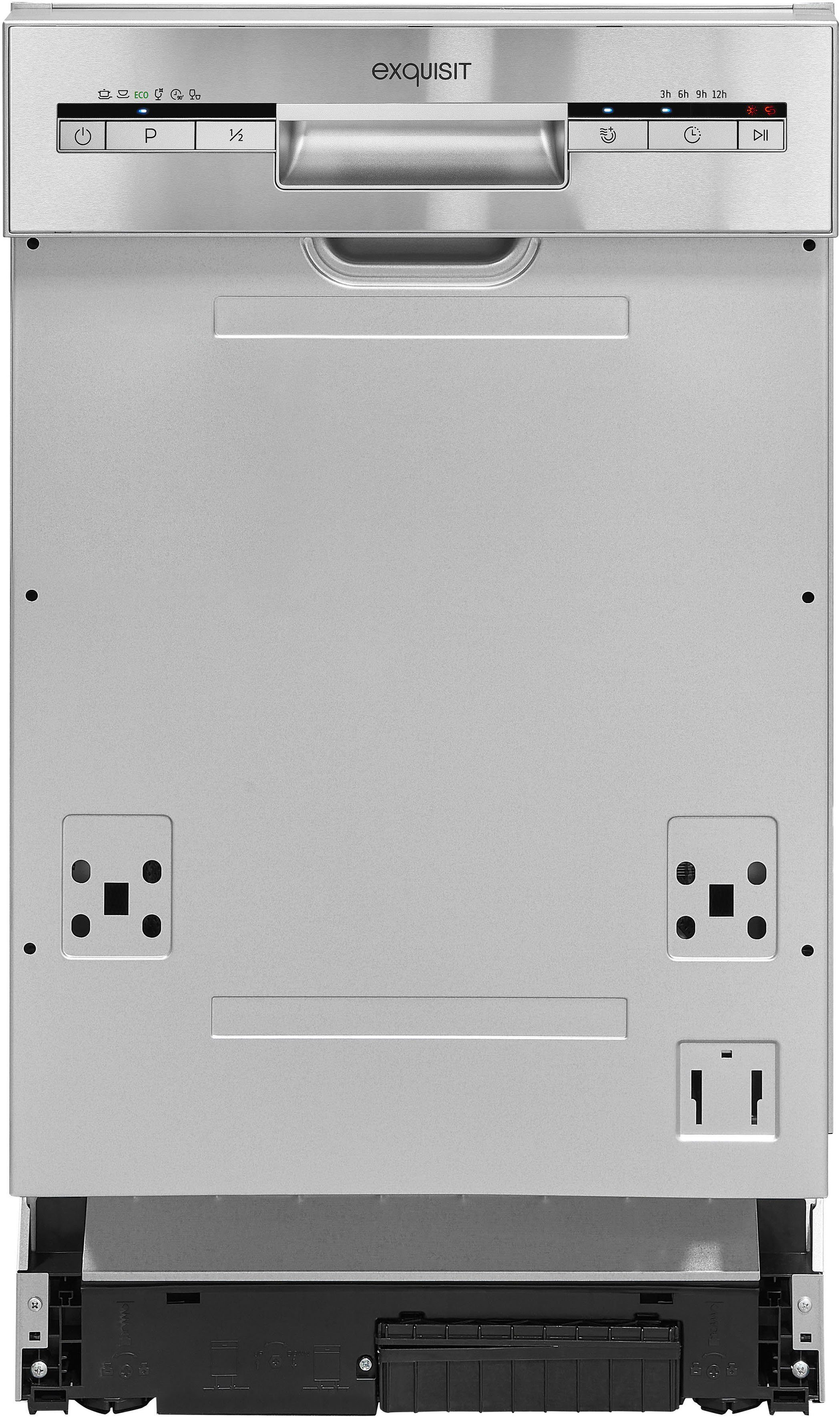 exquisit teilintegrierbarer Geschirrspüler, EGSP1009-EB-030E, 9 Maßgedecke
