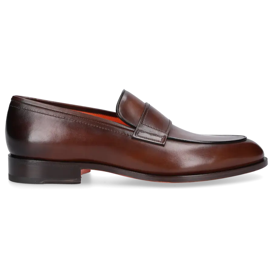 Santoni - Loafer 18465 Kalbsleder - braun