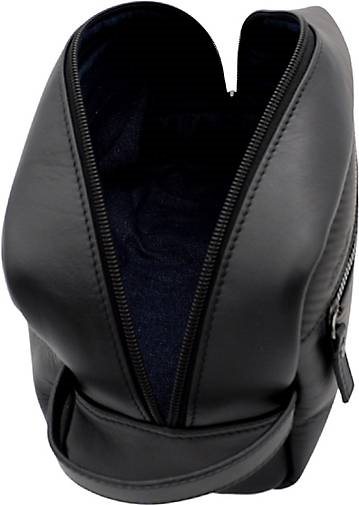 JUMP Boston Kulturbeutel Leder 26 cm