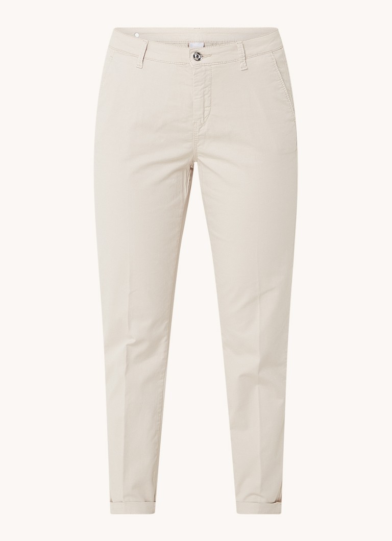 MAC Jeans Mid waist slim fit cropped chino with side pockets and stretch