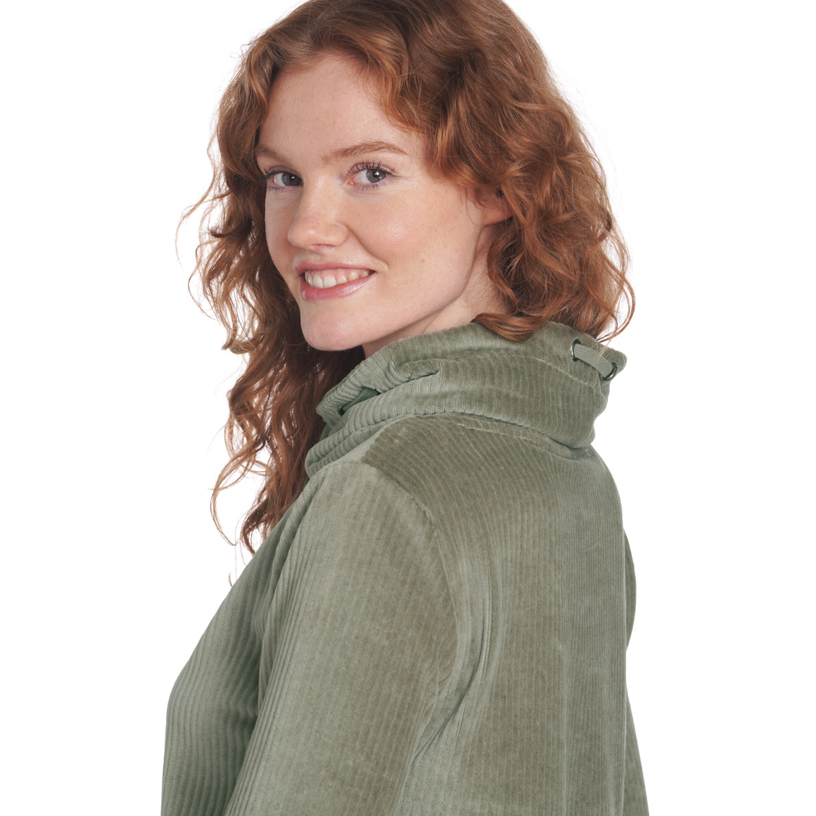 Damen Nicki-Langarmshirt mit Strukturstreifen