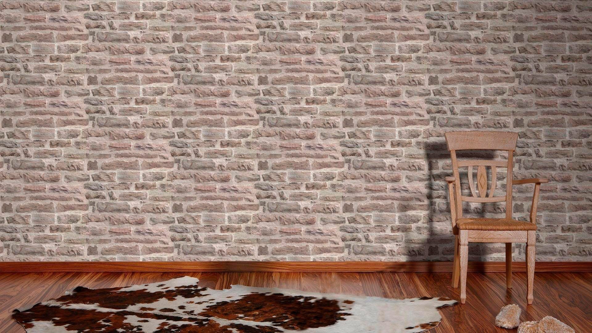 living walls Vliestapete Best of Wood`n Stone 2nd Edition, Steinoptik, Tapete Stein