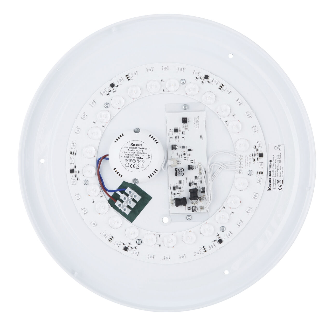 Globo Lighting - SULLY - Deckenleuchte Metall weiß, LED