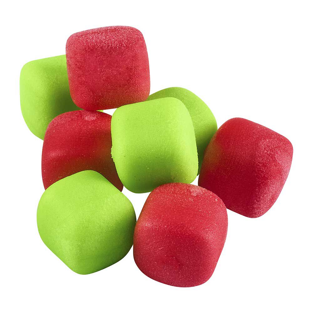 Imitation d'appât rok zig cube mix popup rouge-verte