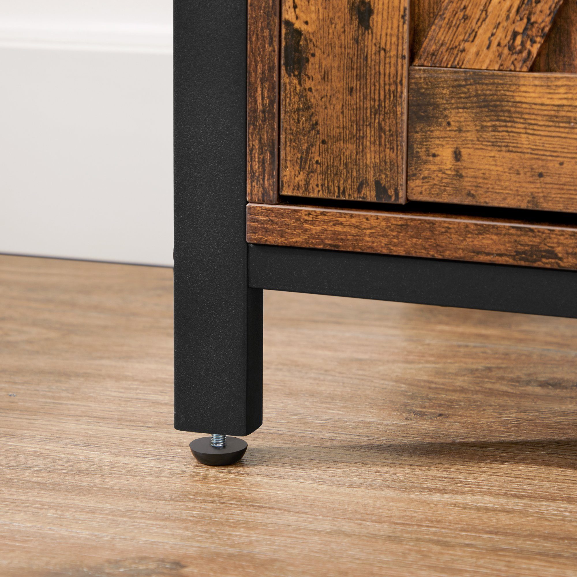VASAGLE Sideboard Aufbewahrungsschrank, 70 x 30 x 80 cm, mit Schiebetür