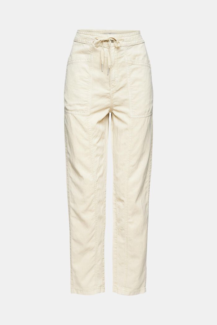 Mit Hanf: Hose mit Kordelzug