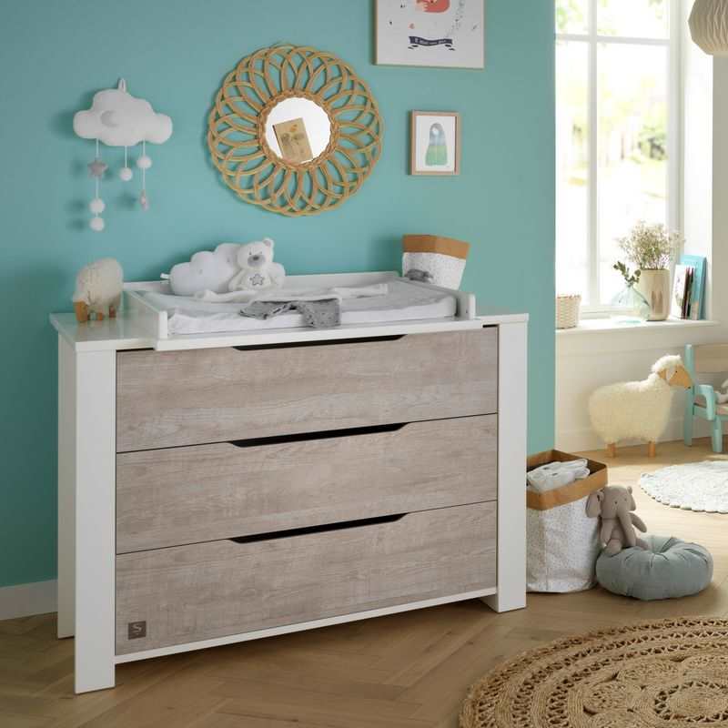 Disposition à langer pour commode Loft