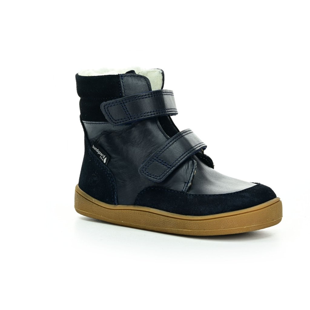 Bundgaard Basil Strap II Tex Navy gefütterte Barfuß-Stiefeletten