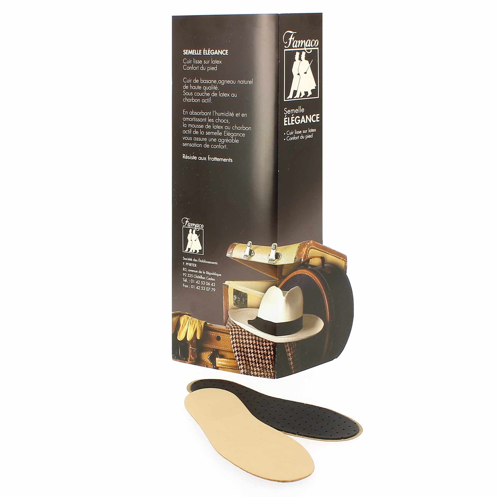 Famaco Semelles en cuir pour enfant