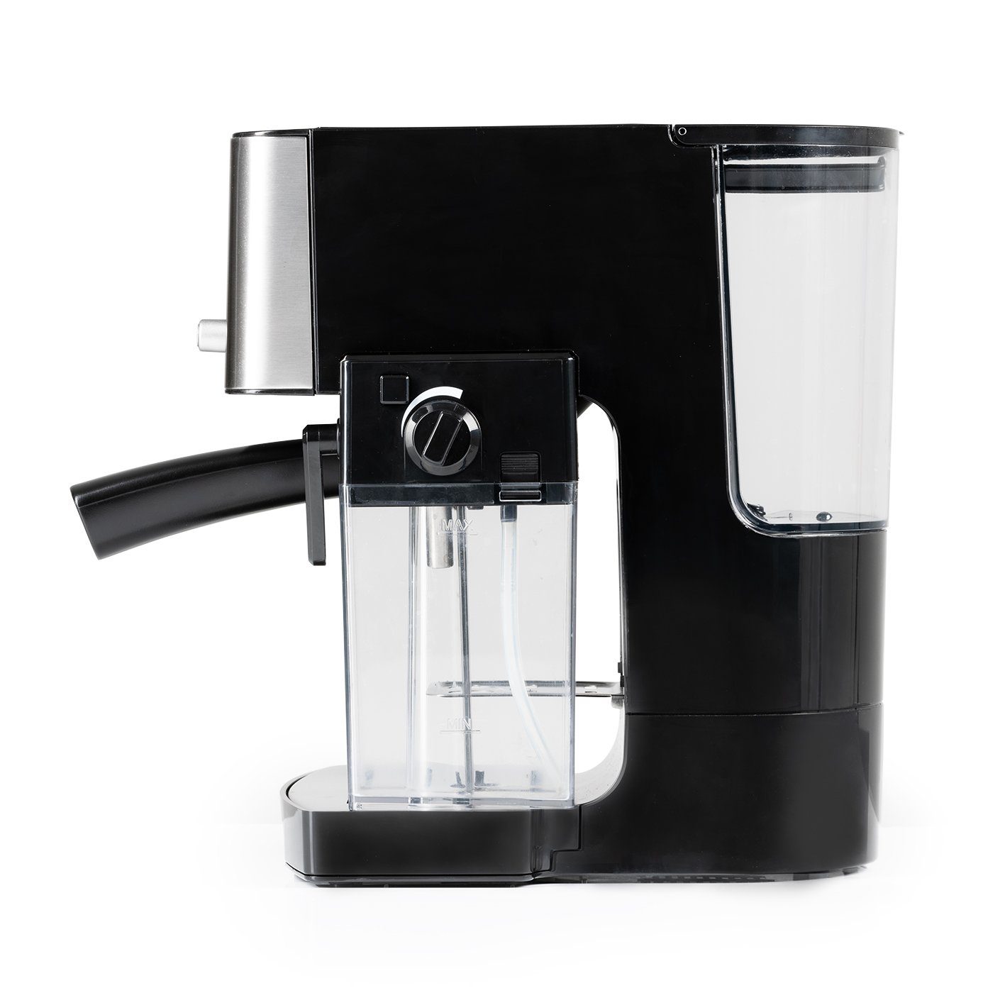 BEEM Siebträgermaschine ESPRESSO-LATTE 15 bar Milchschaum, Thermoblocksystem Edelstahlleitung Warmhalteplatte