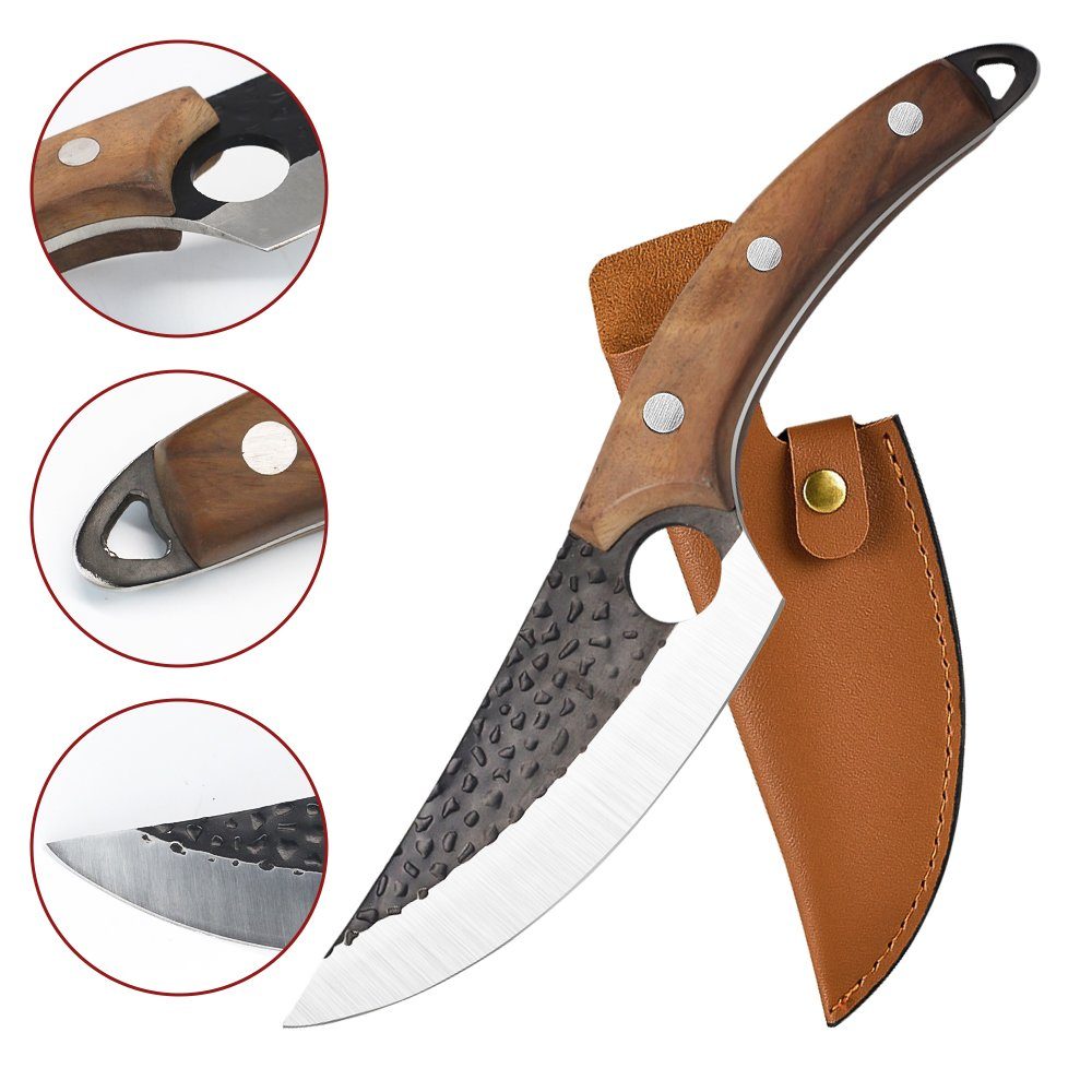 MDHAND Allzweckmesser Professionelles Küchenmesser Ausbeinmesser, 27CM