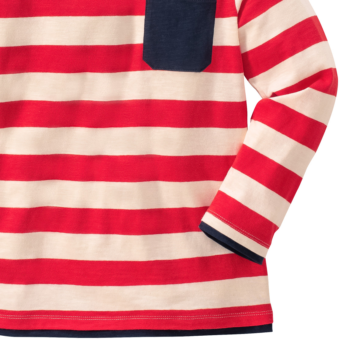 Jungen Langarmshirt mit Brusttasche