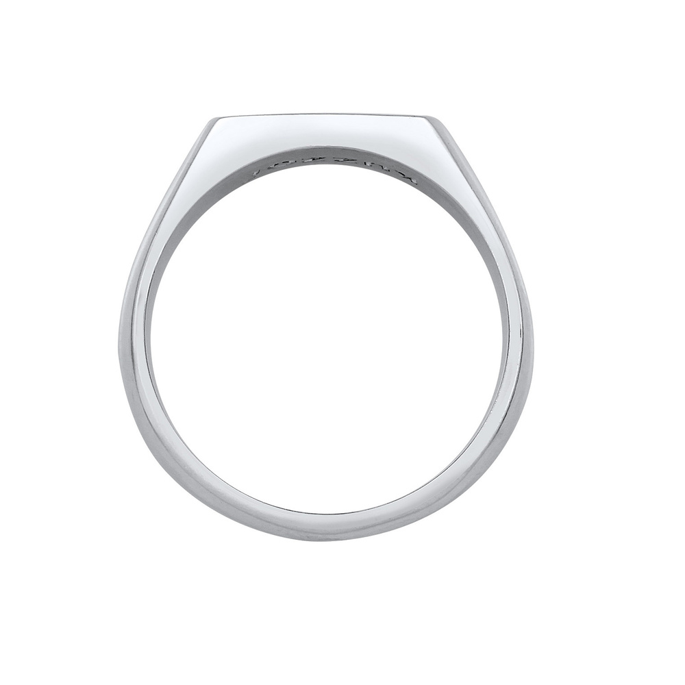 KUZZOI KUZZOI Bague Chevalière Flèche Base Mat Bague Homme-(925/1000) Argent Bague
