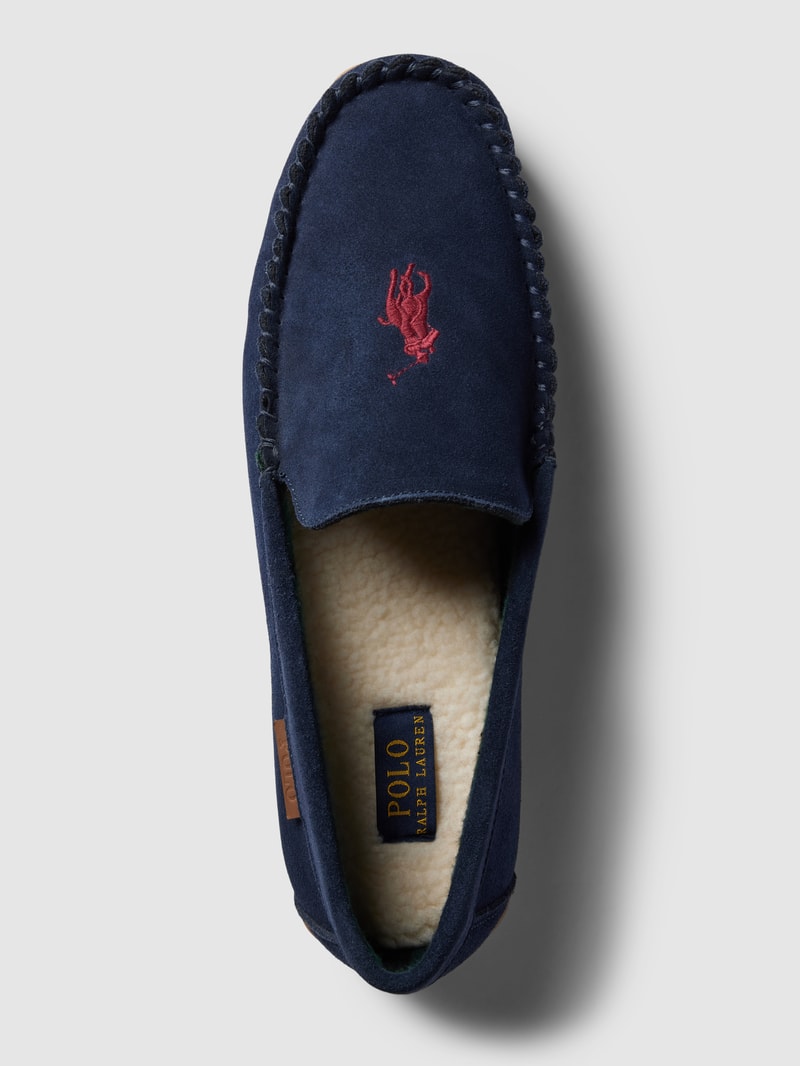 Mokassins aus Leder Modell 'BRENAN' in marineblau