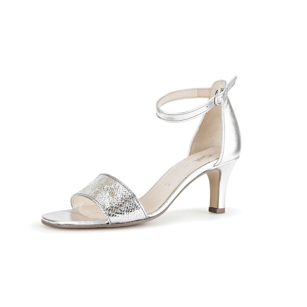 Gabor fashion Riemchensandale silber