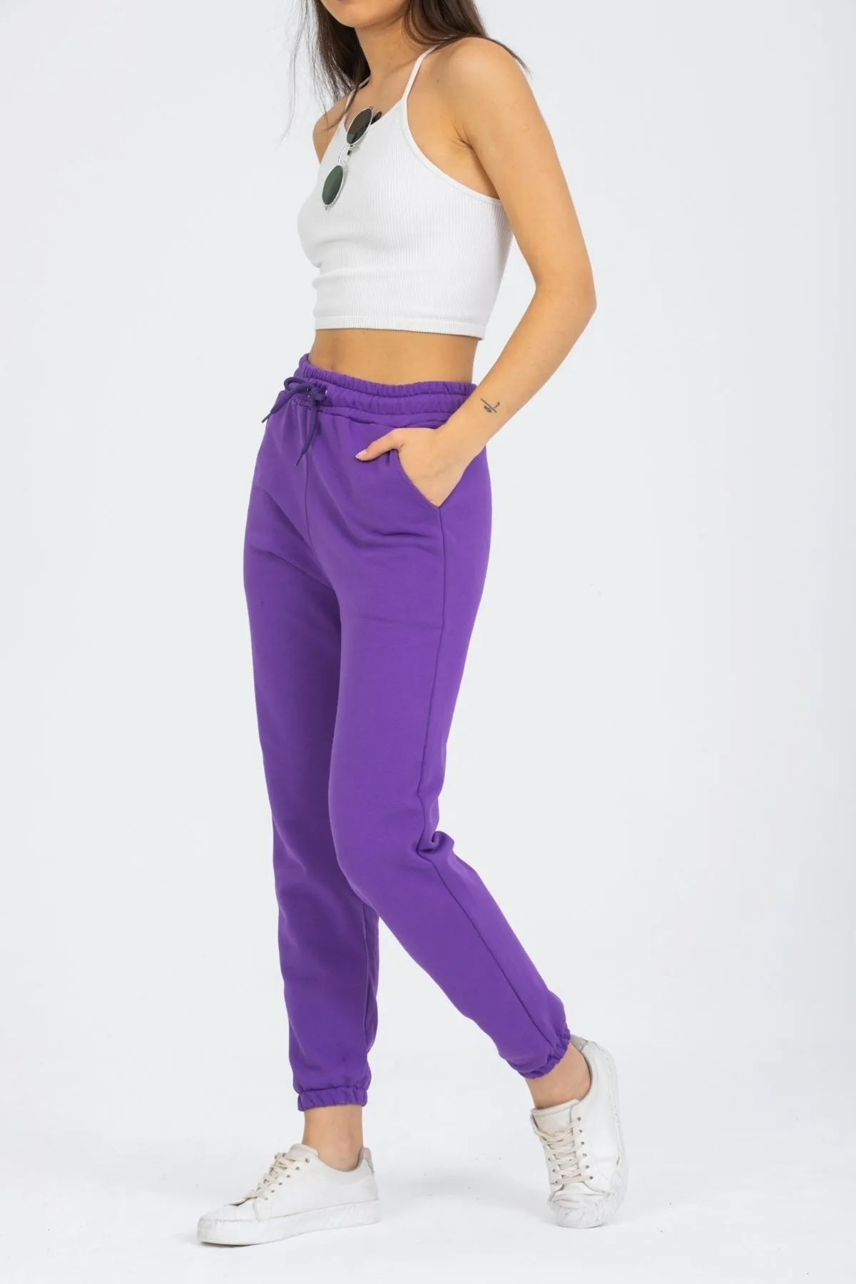 Deafox  Jogginghose - Lila - Slim