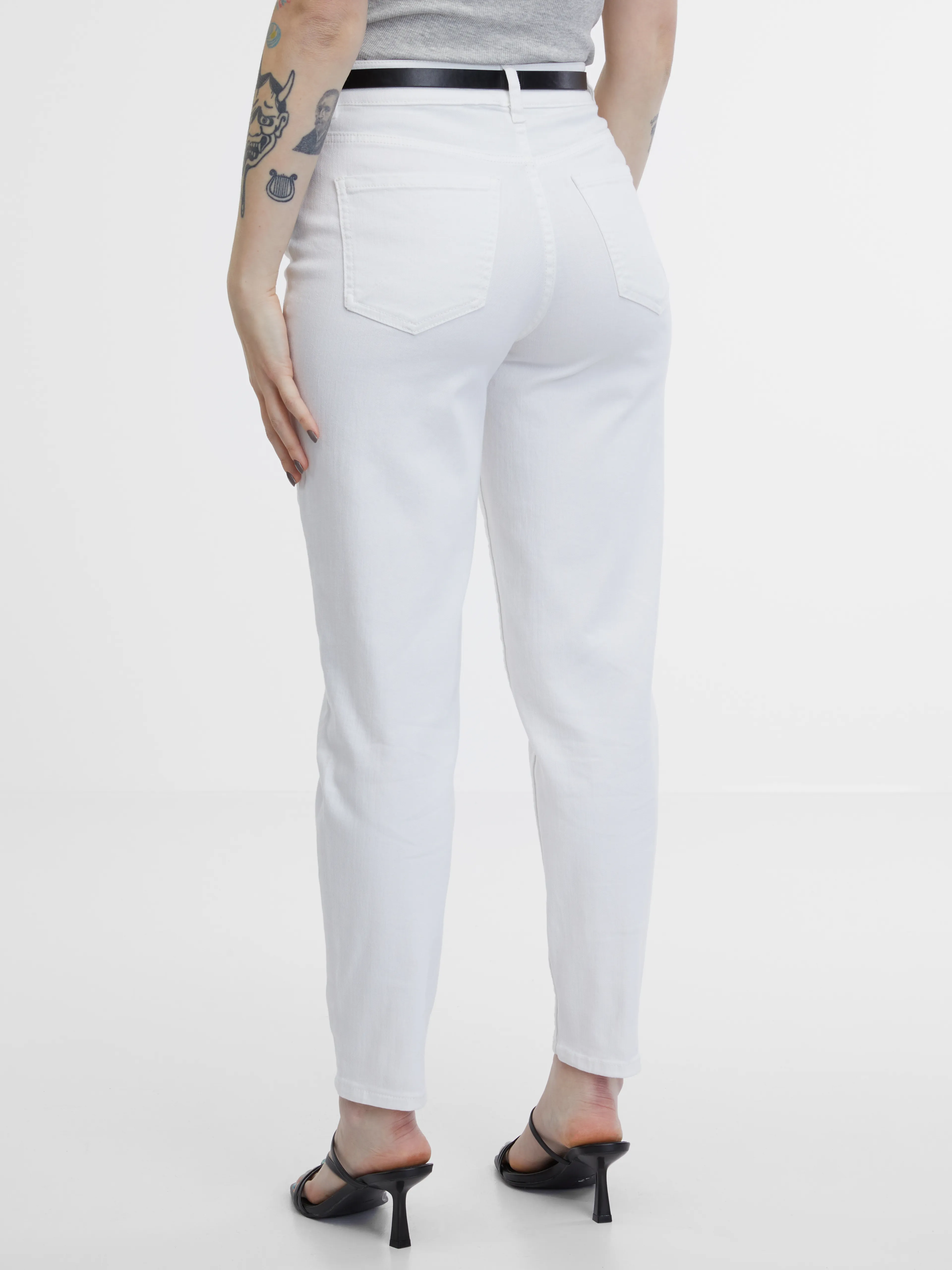 Weiße Mom-Jeans ORSAY