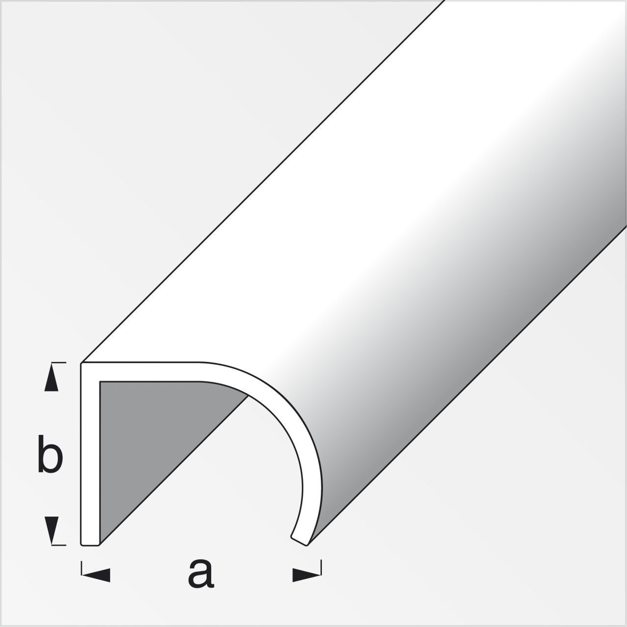 alfer Winkelprofil alfer Griff-Profil 1 m, 25 x 19 mm Aluminium