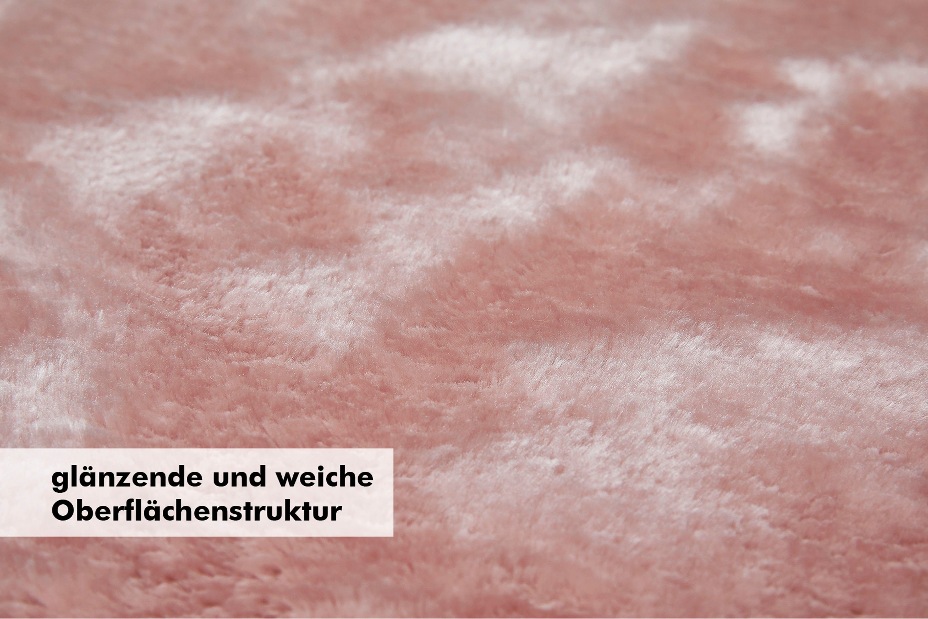 Fellteppich Lamm Fellimitat, Andiamo, rund, Höhe: 20 mm, Kunstfell, sehr weicher Flor, waschbar