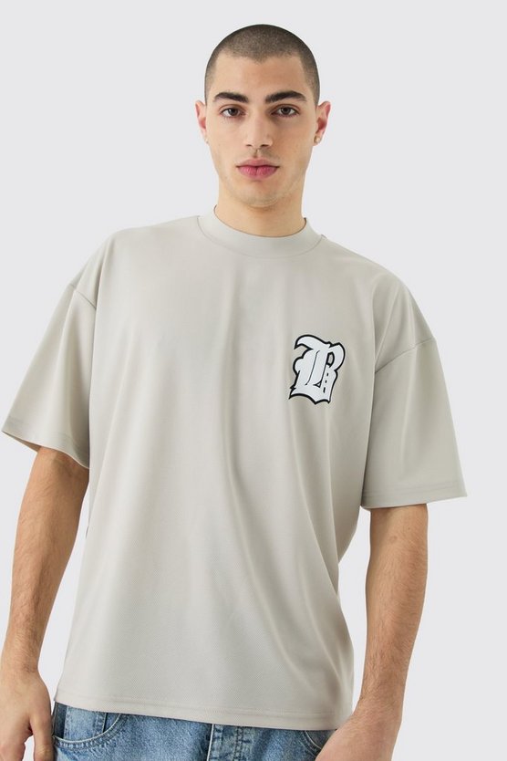 Oversize B Mesh-Oberteil