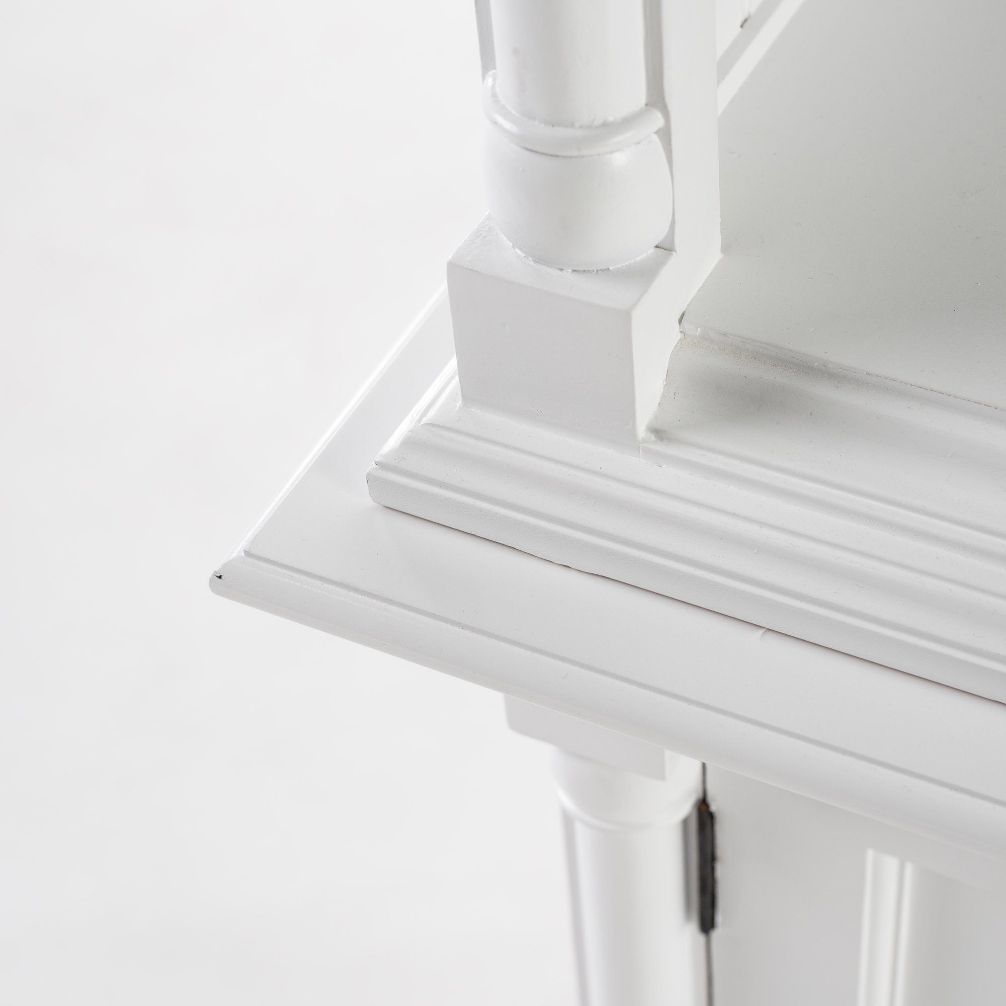 Novasolo Küchenbuffet Provence Verstellbare Regale, Single-Bay Hutch Kabinett