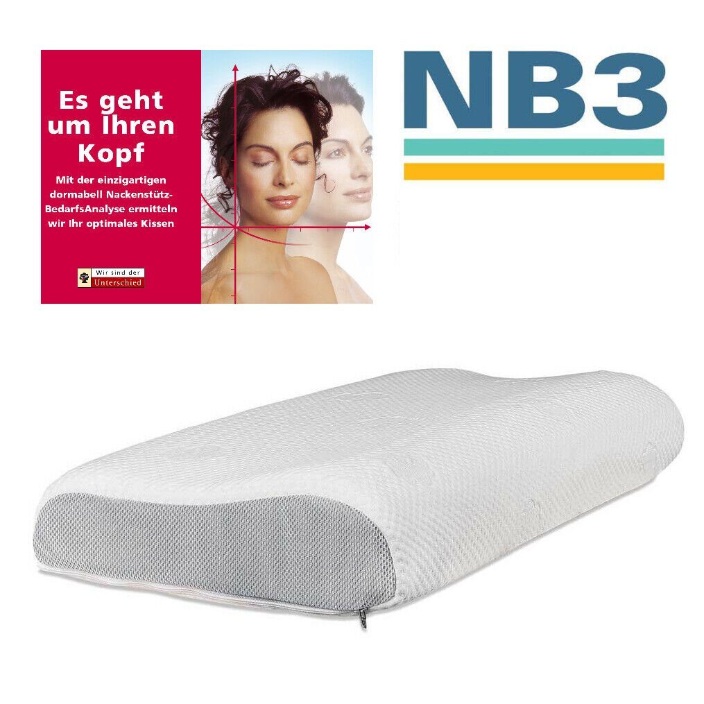 Nackenstützkissen Orthopädisches Dormabell Cervical Nackenstützkissen NB3 Talalay Latex, Dormabell, Seitenschläfer, Rückenschläfer