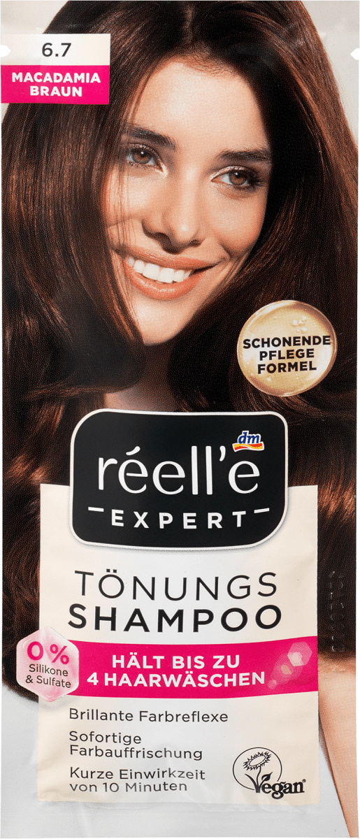 Tönungsshampoo 6.7 Macadamiabraun, 25 ml