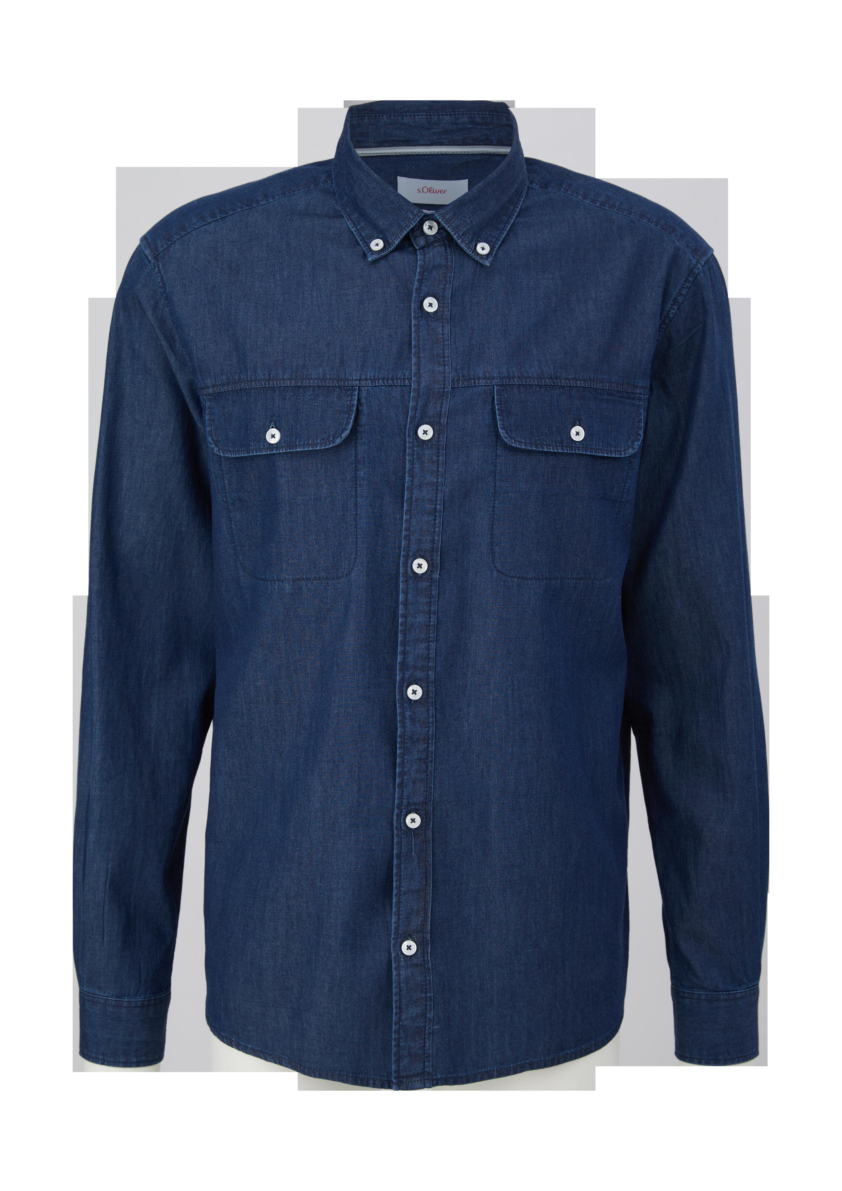 Regular: Denim-Hemd mit Button Down-Kragen  2125836-57Y1