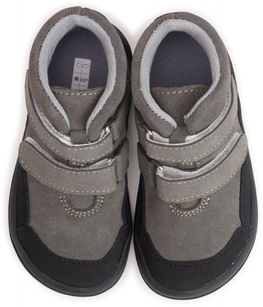 Jonap slim ~ Bella MidCut Klettschuh Leder ~ Grey