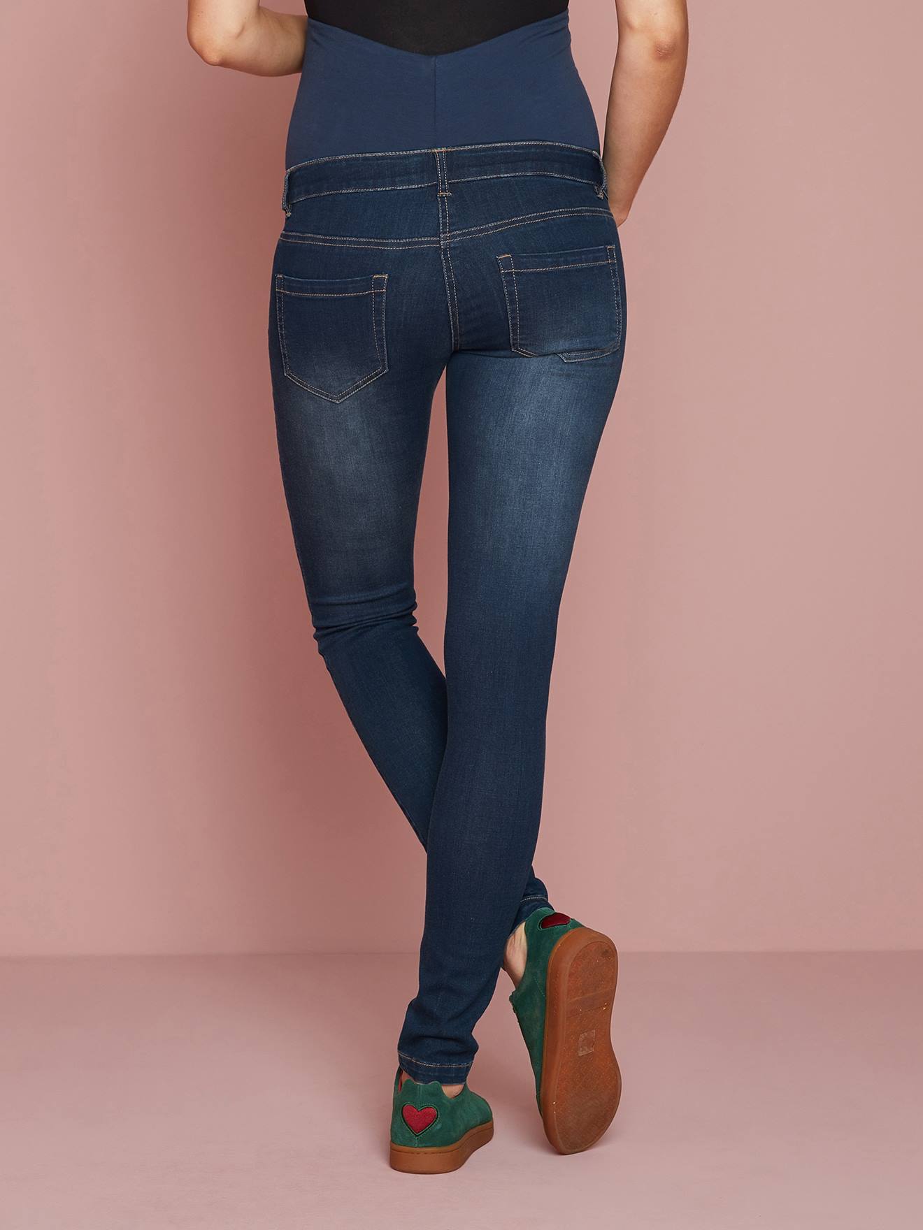 Jean slim stretch de grossesse entrejambe 85 denim black